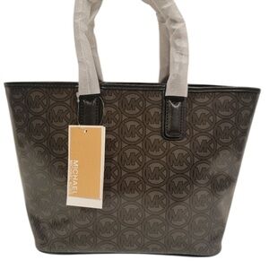 Michael Michael Kors Jodie Dark Brown MK Logo Handbag Purse NWT